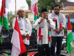 Aksi Damai Palestina digelar di Tanah Datar, Bupati Berikan Sambutan