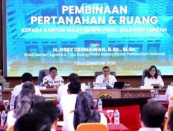 Kunjungi Kanwil BPN Provinsi Sulteng, Wamen ATR/BPN Sampaikan Solusi Percepatan Layanan Pertanahan