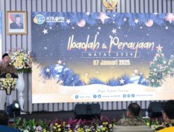 Gelar Ibadah dan Perayaan Natal Tahun 2024, Mentri Nusron: Wujud Tidak Adanya Diskriminasi dan Dominasi Mayoritas di Kementerian ATR/BPN