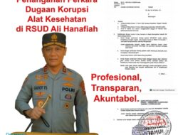 Kapolda Sumbar: Penanganan Perkara Dugaan Korupsi Alkes RSUD Hanafiah Batusangkar Akan Dilaksanakan Secara Profesional, Transparan dan Akuntabel