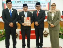 Gelar Rapat Paripurna, DPRD Sampaikan Keputusan Terhadap LKPj Bupati Tanah Datar