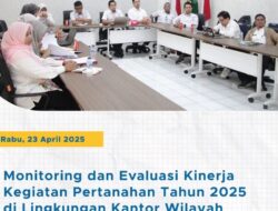 Pegawai Kantor Pertanahan Kabupaten Tanah Datar Ikuti Kegiatan Monev Bersama Kanwil BPN Sumbar