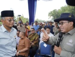 Mentri PU Kunjungi Lokasi Pembangunan Sabo Dam di Sungai Jambu, Kec.Pariangan