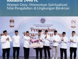 Iduladha 1446 H, Wamen Ossy: Momentum Spiritualisasi Nilai Pengabdian di Lingkungan Birokrasi