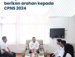 Kepala Kantor Pertanahan Tanah Datar Berikan Arahan Kepada CPNS yang Baru Masuk Kantor