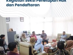 Kepala Kantor Pertanahan Tanah Datar Pimpin Kegiatan Monev untuk Seksi  Penetapan Hak dan Pendaftaran