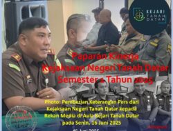 Kepala Kejari Tanah Datar Paparkan Capaian Kinerja Semester 1 Tahun 2025:Sebuah Role Model Penerapan Keterbukaan Informasi Publik bagi Instansi Lainnya!