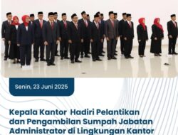 Kepala Kantor Pertanahan Tanah Datar Hadiri Pelantikan Pejabat di Kanwil BPN Sumbar