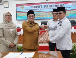DPRD Tanah Datar Menerima Ranperda Pertanggung Jawaban APBD Th 2024 Menjadi Perda
