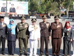 Polres Tanah Datar Gelar Upacara Peringatan Hari Bhayangkara ke 79 di Lapangan Cindua Mato
