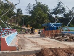 Pembangunan Jembatan Sipopak Nagari Tanjung Alam Hampir Selesai, Bobotnya Sudah Lebih 90 Persen