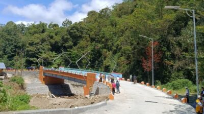 Jembatan Lubuk Mata Kucing di Nagari Singgalang Selesai Dibangun