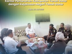 Kejaksaan Negeri Tanah Datar Koordinasi dengan Kantor Pertanahan Terkait Tanah Hasil Rampasan Terpidana