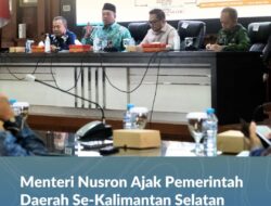 Menteri Nusron Ajak Pemerintah Daerah Se-Kalimantan Selatan Kawal Empat Program Strategis Kementerian ATR/BPN