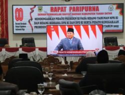 DPRD Tanah Datar Gelar Paripurna Istimewa Dengarkan Pidato Presiden RI
