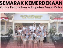 Kantor Pertanahan Tanah Datar Gelar Penyerahan Hadiah Juara Lomba HUT ke-80 RI