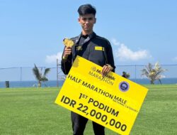 Juara Half Marathon Bali 2025, Iqbal Saputra Terima Apresiasi Wako dan Wawako Padang