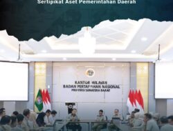 Kepala Kantor Pertanahan Tanah Datar Hadiri Koordinasi Kanwil BPN Sumbar dan KPK RI Bahas Sertipikasi Aset