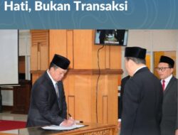 Lantik Pejabat Struktural, Menteri ATR/Kepala BPN: Layani Masyarakat dengan Hati, Bukan Transaksi