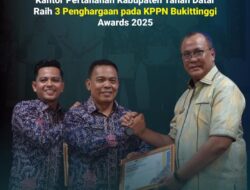 Kantor Pertanahan Kabupaten Tanah Datar Raih 3 Penghargaan pada KPPN Bukittinggi Awards 2025