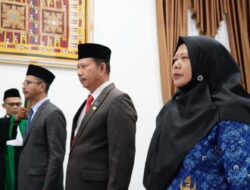 Bupati Eka Putra Lantik Tiga Orang Pejabat di Lingkungan Pemkab Tanah Datar