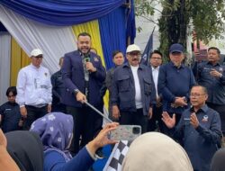 Ir. M. Shadiq Pasadigoe Hadiri dan Lepas Gerak Jalan Sehat Partai NasDem Kota Padang