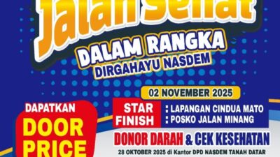 Ayo Meriahkan Gebyar Ulang Tahun Partai Nasdem di Tanah Datar Bertabur Hadiah