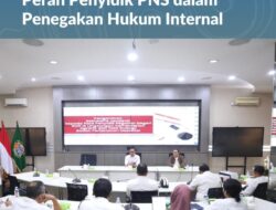 Pertemuan Perdana, Sekjen ATR/BPN Harapkan Peran Penyidik PNS dalam Penegakan Hukum Internal
