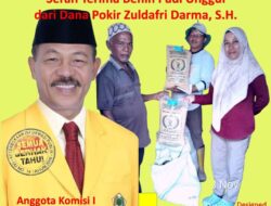 Zuldafri Dharma, SH Penuhi Janji Salurkan Benih Padi untuk Kelompok Tani se-Kecamatan Limakaum