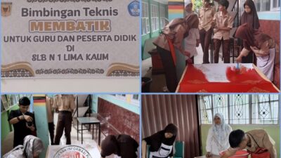 Canting Buana Kreatif Berikan Bimbingan Teknis Membatik untuk Guru dan Peserta Didik SLB N 1 Lima Kaum