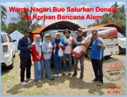 Masyarakat Buo Kompak Galang Donasi untuk Korban Bencana Alam