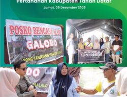 Kantor Pertanahan Tanah Datar Salurkan Bantuan Logistik untuk Korban Longsor di Malalo