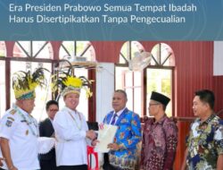 Menteri Nusron Serahkan Sertipikat di Papua: Era Presiden Prabowo Semua Tempat Ibadah Harus Disertipikatkan Tanpa Pengecualian