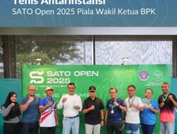 Kementerian ATR/BPN Raih Juara III Bersama pada Turnamen Tenis Antarinstansi SATO Open 2025 Piala Wakil Ketua BPK