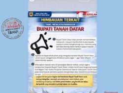 Mencermati Himbauan Dinsos PPPA Tanah Datar: Ada Apa dengan Bupati Tanah Datar?