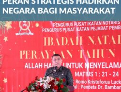 Hadiri Perayaan Natal, Wamen Ossy: Notaris dan PPAT Punya Peran Strategis Hadirkan Negara bagi Masyarakat
