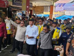 Tinjau Pasar Serikat C Batusangkar, Menteri PU Akan Bangun Dengan Dana Pusat
