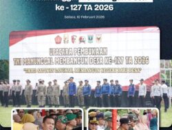 Kepala Kantor Pertanahan Kabupaten Tanah Ikuti Upacara Pembukaan TMMD ke 127