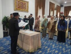 Mutasi, Rotasi dan Promosi Kembali Dilakukan, Bupati Eka Putra Lantik 6 Pejabat Managerial