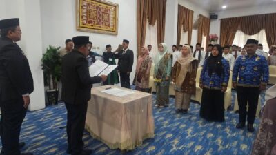 Mutasi, Rotasi dan Promosi Kembali Dilakukan, Bupati Eka Putra Lantik 6 Pejabat Managerial