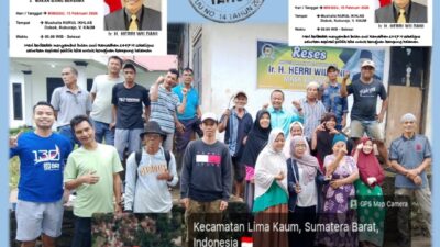 Anggota DPRD Tanah Datar dari Fraksi Ummat Ir. H. Herri Wildani Laksanakan Reses di Dobok