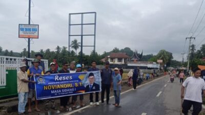 Noviandri, ST Anggota DPRD Tanah Datar Giatkan Masyarakat Bergotong Royong