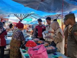Jamin Keamanan Pangan, Pemkab Tanah Datar Perkuat Pengawasan Bahan Makanan di Pasar Pabukoan