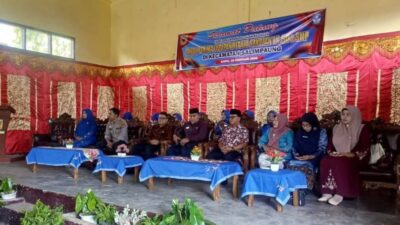 Camat Salimpaung Hadiri Sertijab Kepala UPT TK/SD/SMP Se Kecamatan Salimpaung di Gedung Lareh Nan Tobang Tabek Patah