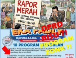 “Rapor Merah” Eka – Fadli:Jaminan Kesehatan Nasional (JKN) menjadi Bantuan Sosial Kesehatan (Bansos Kesehatan)DPRD Membisu?