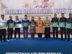 Kementerian ATR/BPN Berikan Santunan untuk Pegawai dalam Momen Bazar Ramadan 1447 H