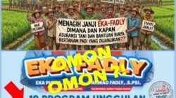Menagih Janji Eka-Fadly:Janji Bajak Gratis, Asuransi Tani dan Bantuan Biaya Bertanam Padi, Mana?