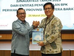 Menjadi Daerah Pertama Menerima LKPD dari BPK RI, Bupati Eka Putra Harap WTP Kembali Diraih Tanah Datar