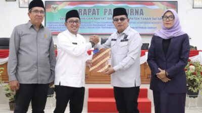 DPRD Tanah Datar Gelar Rapat Paripurna Terkait Pajak, Retribusi dan Keterbukaan Informasi Publik