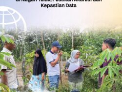 Kantor BPN Tanah Datar Lakukan Peninjauan Lapangan di Nagari Taluak, Lintau Buo